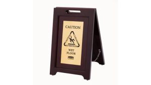 Bảng báo sàn ướt bằng gỗ caution wet floor Rubbermaid