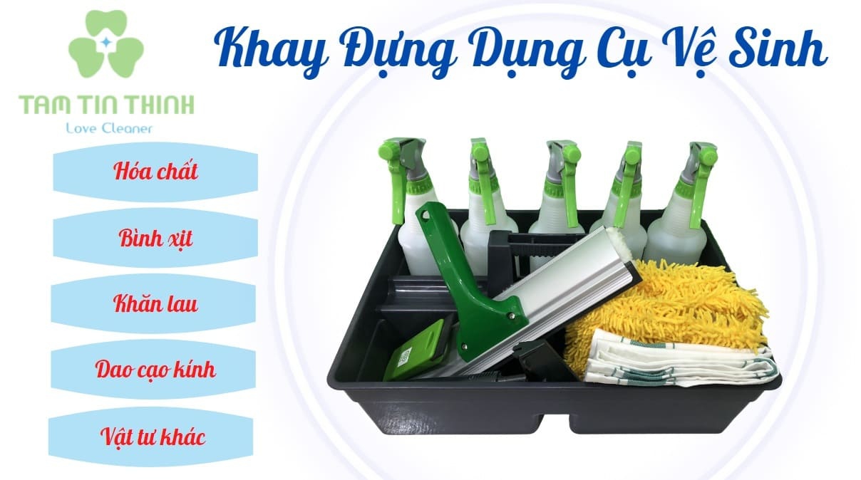 Khay đựng dụng cụ vệ sinh