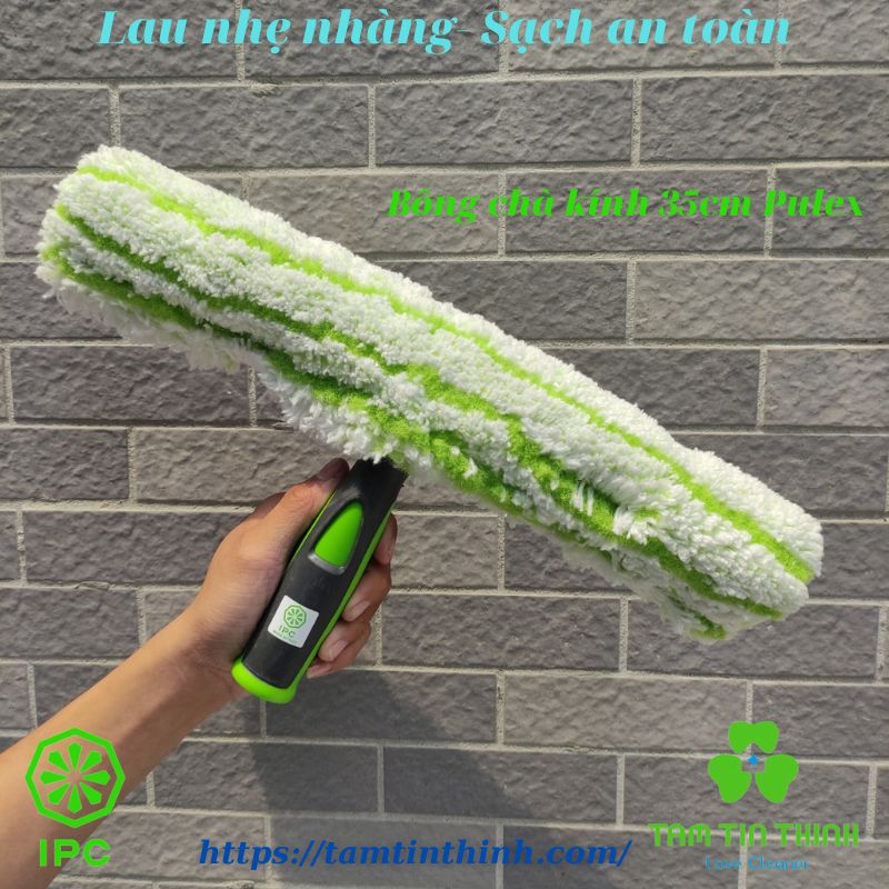 Tay bông thỏ lau kính Microfiber IPC Pulex 25cm 35cm 45cm