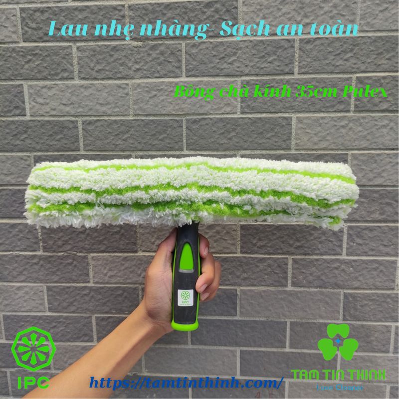 Tay bông thỏ lau kính Microfiber IPC Pulex 25cm 35cm 45cm