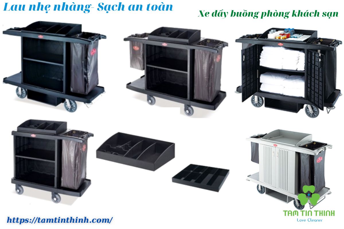 Xe đẩy vệ sinh buồng phòng tại Đà Nẵng