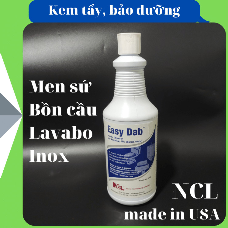 Easy Dab- Kem Tẩy Sáng Bóng Thiết Bị Nhà Tắm 1 Easy Dab kem tẩy thiết bị vệ sinh nhà tắm
