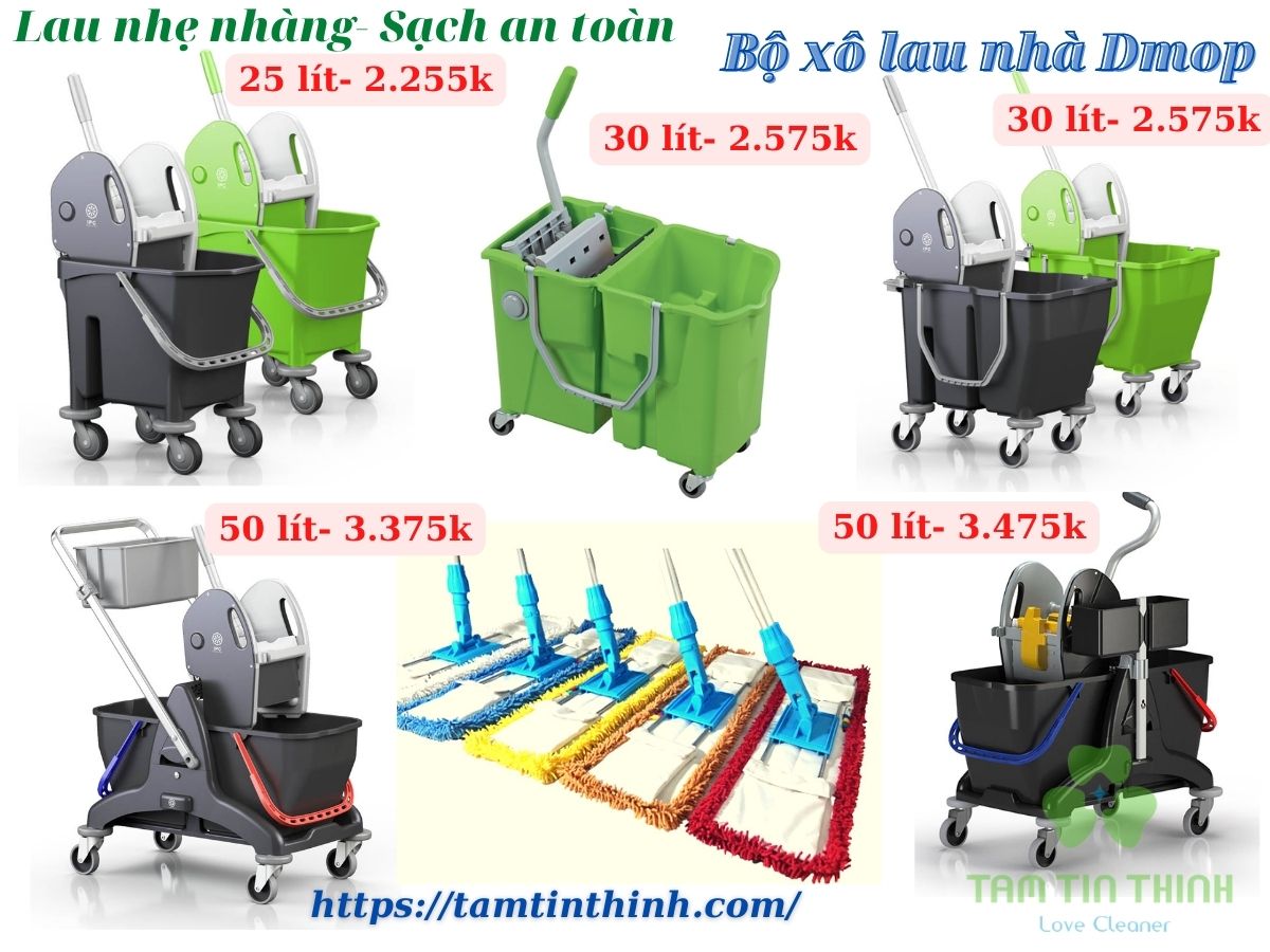 Bộ xô lau nhà thông minh Dmop mới nhất năm 2023