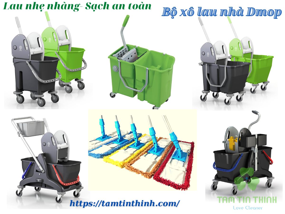 Giải pháp mới cho cây lau nhà công nghiệp Made in Viet Nam ( Cây lau nhà Dmop)