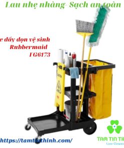 Xe đẩy dọn vệ sinh Rubbermaid FG6173