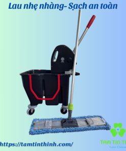 Bộ xô và cây lau nhà công nghiệp 30 lít 60cm Dmop