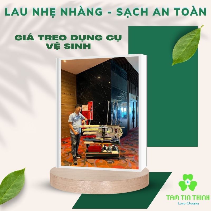 Giá Treo Cây Lau Sàn & Cây Lau Kính 3 Giá treo dụng cụ vệ sinh