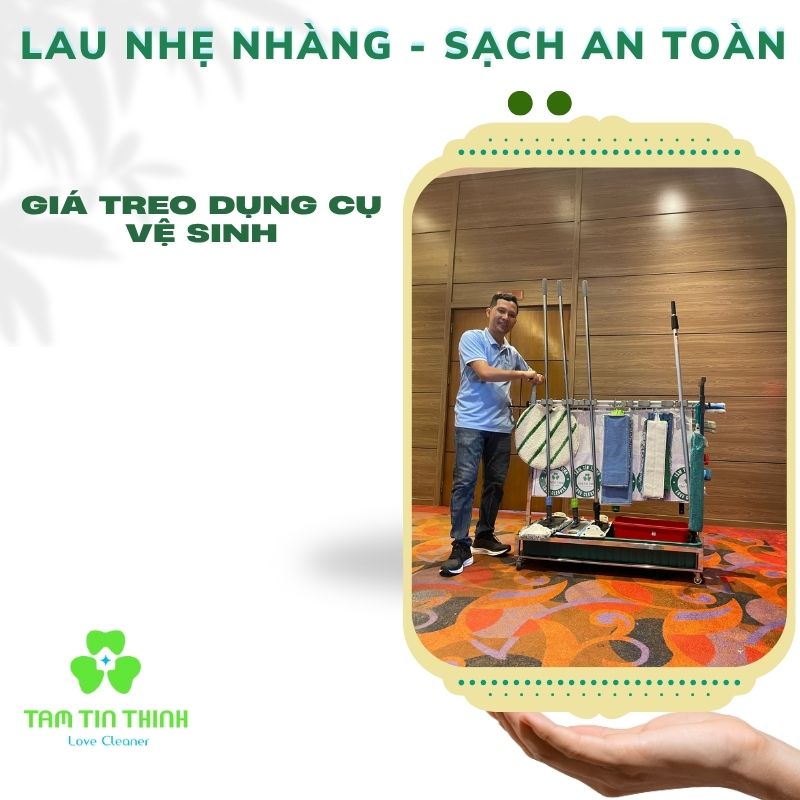 Giá Treo Cây Lau Sàn & Cây Lau Kính 4 Giá treo dụng cụ vệ sinh