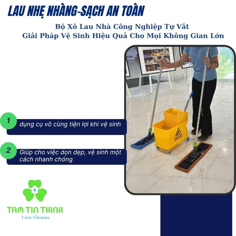 Giới Thiệu Xô Vắt 20 Lít Kèm Cây Lau Công Nghiệp Dmop – Gọn Nhẹ Nhưng Hiệu Quả Vượt Trội 1 Xô Vắt 20 Lít Kèm Cây Lau Công Nghiệp Dmop
